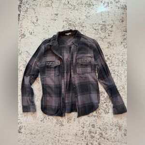 Studded flannel